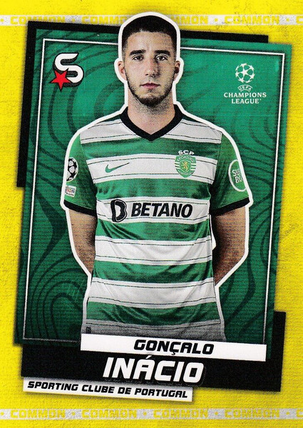 #146 Gonçalo Inácio (Sporting Clube de Portugal) Topps UEFA Football Superstars 2022/23 COMMON CARD