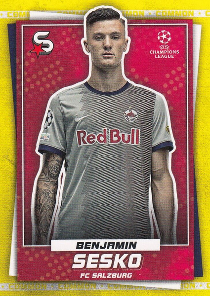 #158 Benjamin Sesko (FC Salzburg) Topps UEFA Football Superstars 2022/23 COMMON CARD