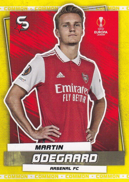 #162 Martin Odegaard (Arsenal) Topps UEFA Football Superstars 2022/23 COMMON CARD