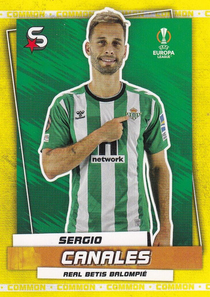 #173 Sergio Canales (Real Betis Balompié) Topps UEFA Football Superstars 2022/23 COMMON CARD