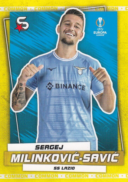 #180 Sergej Milinkovic-Savic (SS Lazio) Topps UEFA Football Superstars 2022/23 COMMON CARD