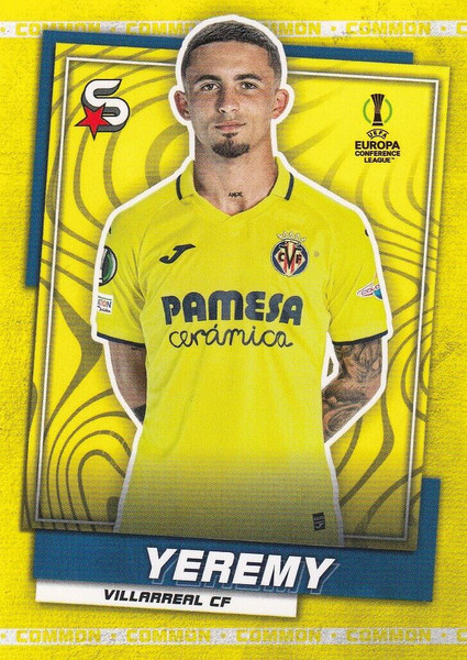 #190 Yeremy (Villarreal CF) Topps UEFA Football Superstars 2022/23 COMMON CARD