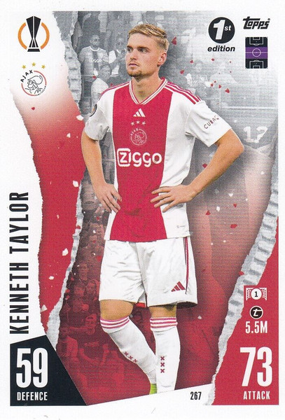 #267 Kenneth Taylor (AFC Ajax) Match Attax Champions League 2023/24 1st EDITION