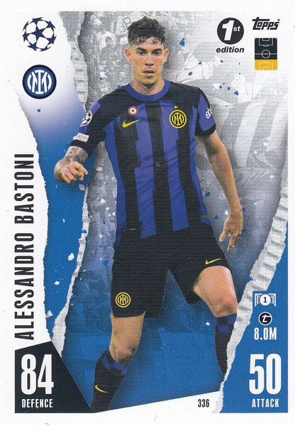 #336 Alessandro Bastoni (FC Internazionale Milano) Match Attax Champions League 2023/24 1st EDITION