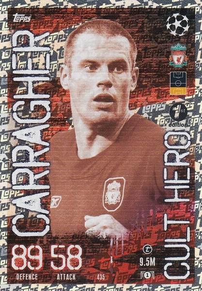 #435 Jamie Carragher (Liverpool) Match Attax Champions League 2023/24 CULT HERO 1st EDITION