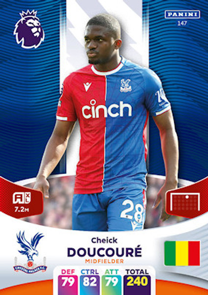 #147 Cheick Doucoure (Crystal Palace) Adrenalyn XL Premier League 2024