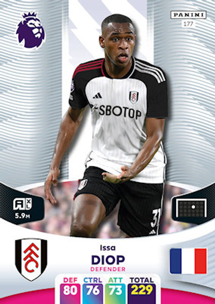 #177 Issa Diop (Fulham) Adrenalyn XL Premier League 2024