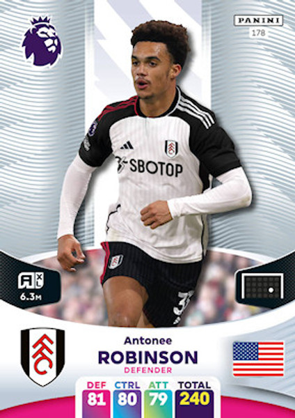 #178 Antonee Robinson (Fulham) Adrenalyn XL Premier League 2024