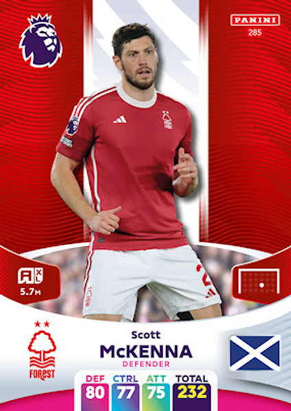 #285 Scott McKenna (Nottingham Forest) Adrenalyn XL Premier League 2024