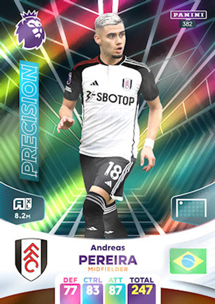 #382 Andreas Pereira (Fulham) Adrenalyn XL Premier League 2024 PRECISION