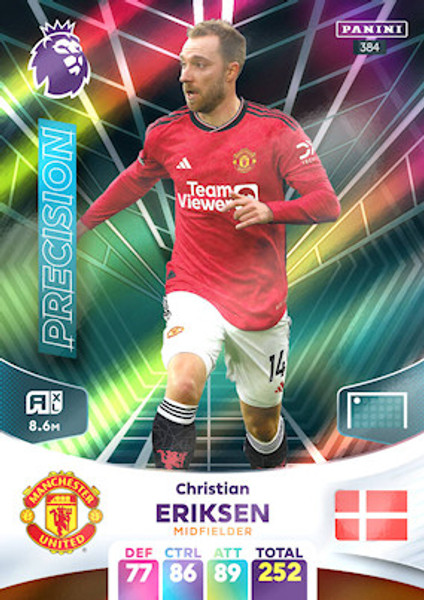 #384 Christian Eriksen (Manchester United) Adrenalyn XL Premier League 2024 PRECISION