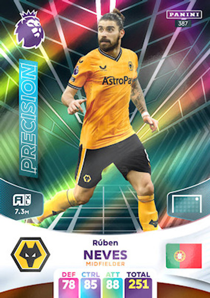 #387 Ruben Neves (Wolverhampton Wanderers) Adrenalyn XL Premier League 2024 PRECISION