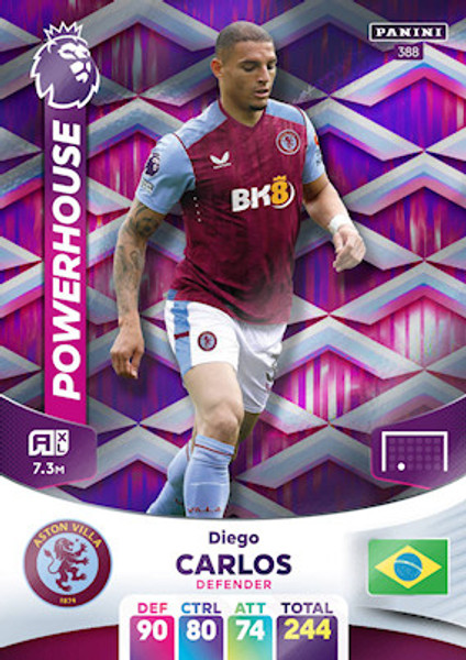 #388 Diego Carlos (Aston Villa) Adrenalyn XL Premier League 2024 POWERHOUSE