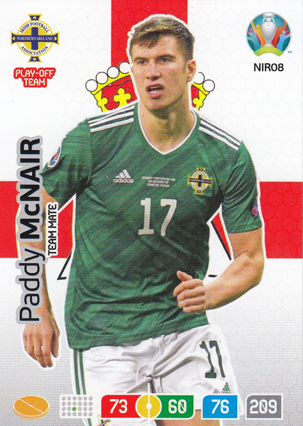 #NIR08 Paddy McNair (Northern Ireland) Adrenalyn XL Euro 2020