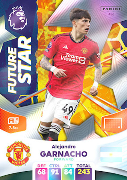 #426 Alejandro Garnacho (Manchester United) Adrenalyn XL Premier League 2024 FUTURE STAR