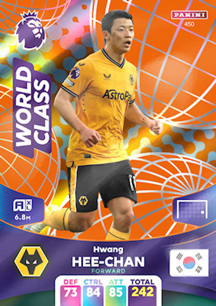 #450 Hwang Hee-chan (Wolverhampton Wanderers) Adrenalyn XL Premier League 2024 WORLD CLASS