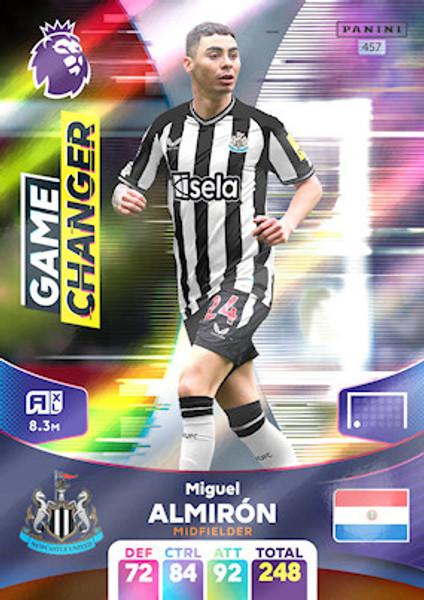 #457 Miguel Almirón (Newcastle United) Adrenalyn XL Premier League 2024 GAME CHANGER