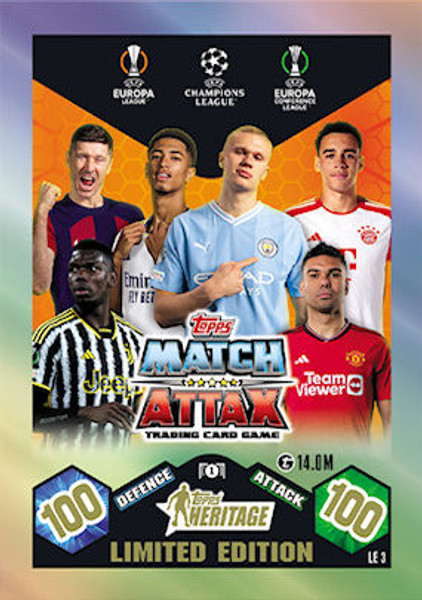 #LE3 Topps Heritage Match Attax Champions League 2023/24 LIMITED EDITION