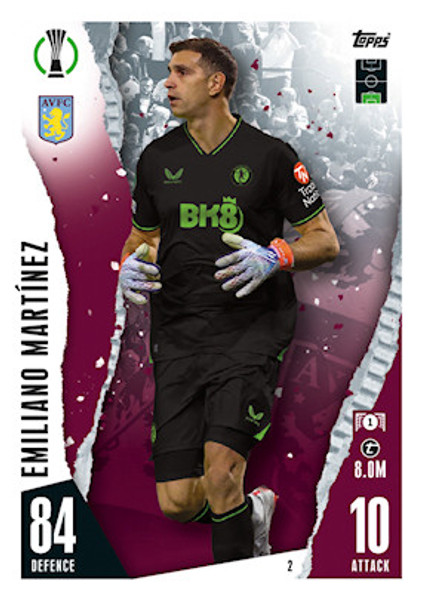 #2 Emiliano Martinez (Aston Villa) Match Attax Champions League 2023/24