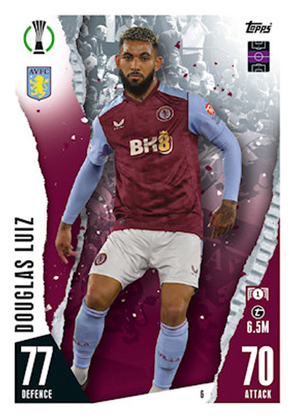 #6 Douglas Luiz (Aston Villa) Match Attax Champions League 2023/24