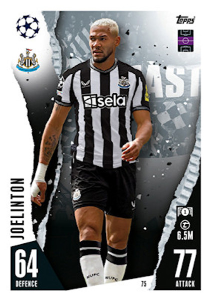 #75 Joelinton (Newcastle United) Match Attax Champions League 2023/24