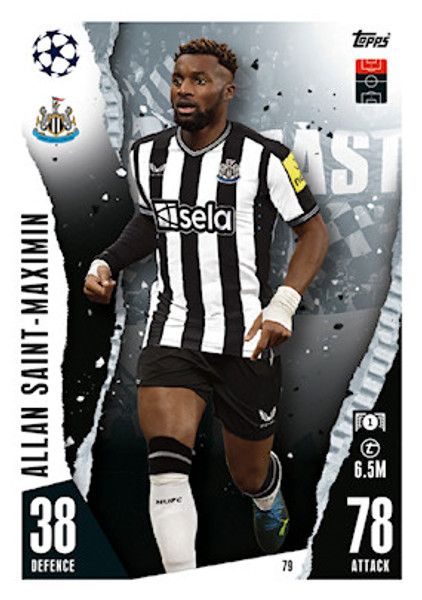 #79 Allan Saint-Maximin (Newcastle United) Match Attax Champions League 2023/24