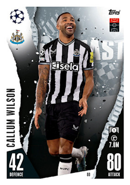 #80 Callum Wilson (Newcastle United) Match Attax Champions League 2023/24