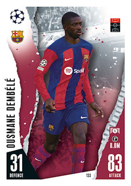 #133 Ousmane Dembele (FC Barcelona) Match Attax Champions League 2023/24