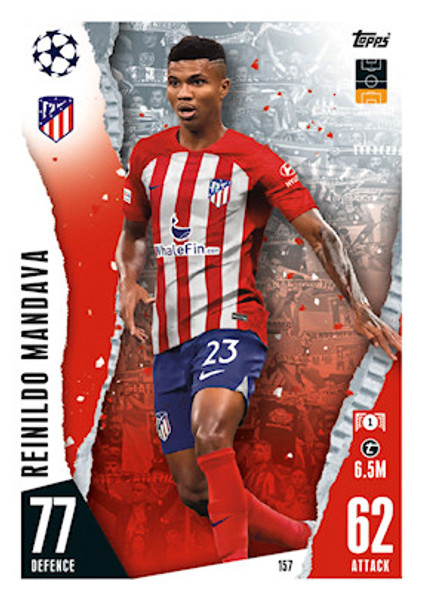 #157 Reinildo Mandawa (Atlético de Madrid) Match Attax Champions League 2023/24