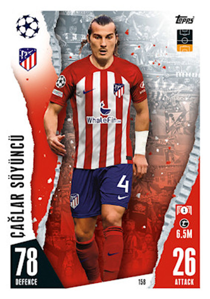 #158 Caglar Soyuncu (Atlético de Madrid) Match Attax Champions League 2023/24