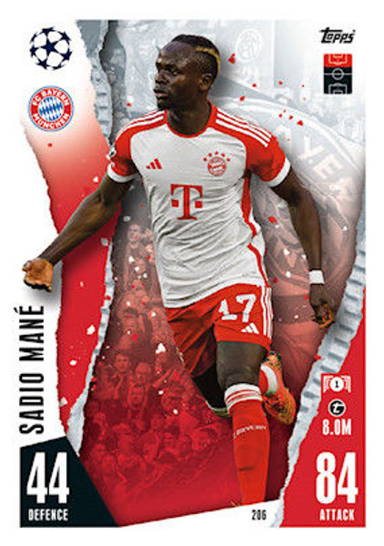 #206 Sadio Mane (FC Bayern München) Match Attax Champions League 2023/24