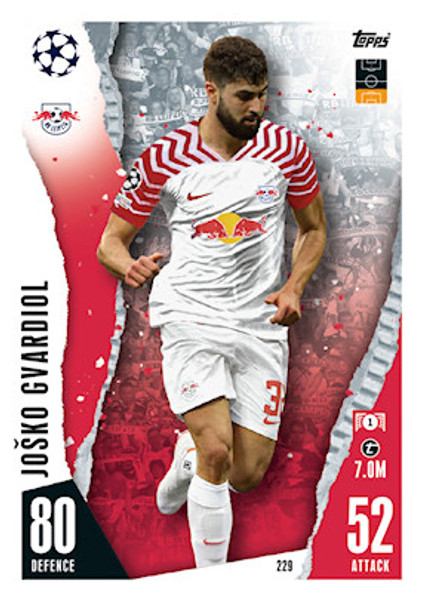 #229 Josko Gvardiol (RB Leipzig) Match Attax Champions League 2023/24