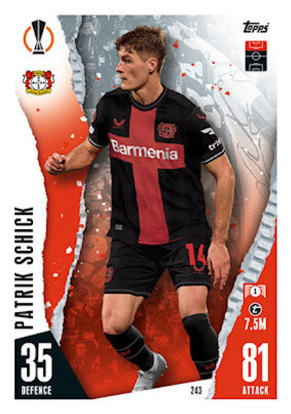 #243 Patrik Schick (Bayer 04 Leverkusen) Match Attax Champions League 2023/24