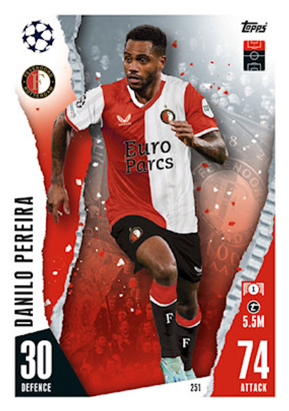 #251 Danilo Pereira (Feyenoord) Match Attax Champions League 2023/24