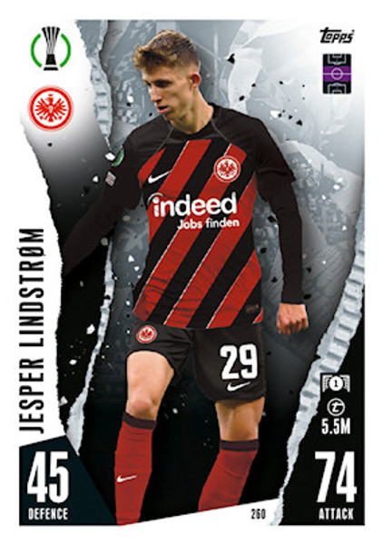 #260 Jesper Lindstrom (Eintracht Frankfurt) Match Attax Champions League 2023/24