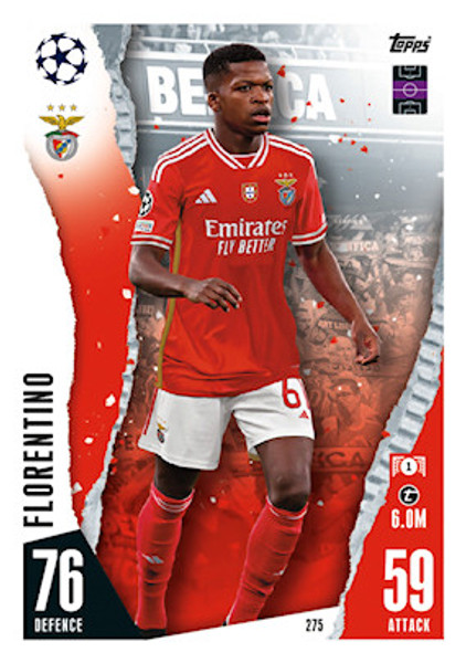 #275 Florentino (SL Benfica) Match Attax Champions League 2023/24