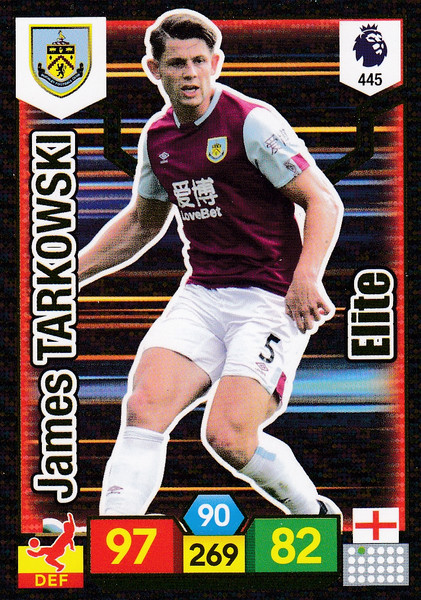 #445 James Tarkowski (Burnley) Adrenalyn XL Premier League 2019/20 ELITE