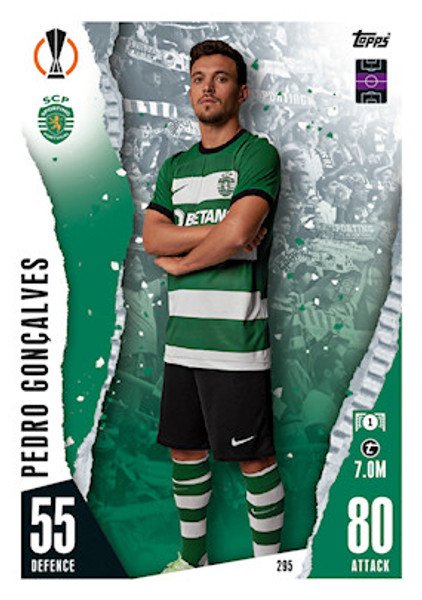 #295 Pedro Goncalves (Sporting Clube de Portugal) Match Attax Champions League 2023/24
