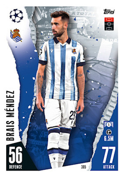 #305 Brais Mendez (Real Sociedad de Fútbol) Match Attax Champions League 2023/24