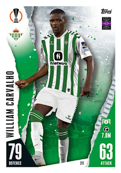 #311 William Carvalho (Real Betis Balompié) Match Attax Champions League 2023/24