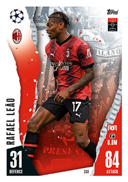 #350 Rafael Leão (AC Milan) Match Attax Champions League 2023/24