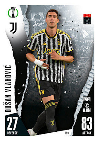 #369 Dusan Vlahovic (Juventus) Match Attax Champions League 2023/24