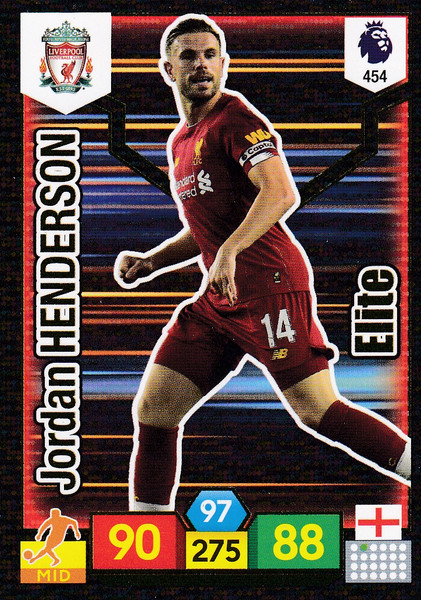 #454 Jordan Henderson (Liverpool) Adrenalyn XL Premier League 2019/20 ELITE