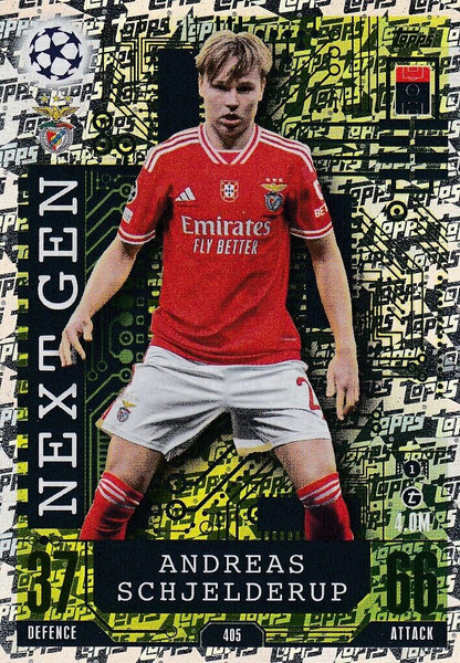 #405 Andreas Schjelderup (SL Benfica) Match Attax Champions League 2023/24 NEXT GEN