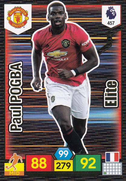#457 Paul Pogba (Manchester United) Adrenalyn XL Premier League 2019/20 ELITE