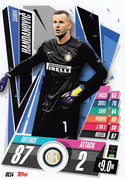 #UC14 Samir Handanovic (FC Internazionale Milano) Match Attax 2020/21 UPDATE CARD