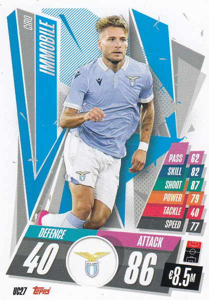 #UC27 Ciro Immobile (SS Lazio) Match Attax 2020/21 UPDATE CARD