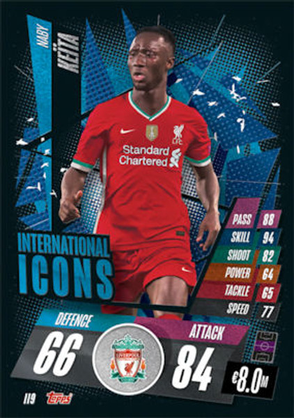 #II9 Naby Keïta (Liverpool ) Match Attax Champions League 2020/21 INTERNATIONAL ICONS