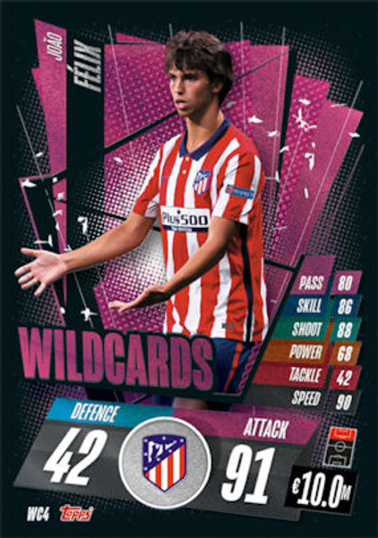 #WC4 João Félix (Atlético de Madrid) Match Attax Champions League 2020/21 WILDCARDS