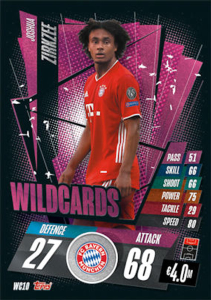 #WC10 Joshua Zirkzee (FC Bayern München) Match Attax Champions League 2020/21 WILDCARDS